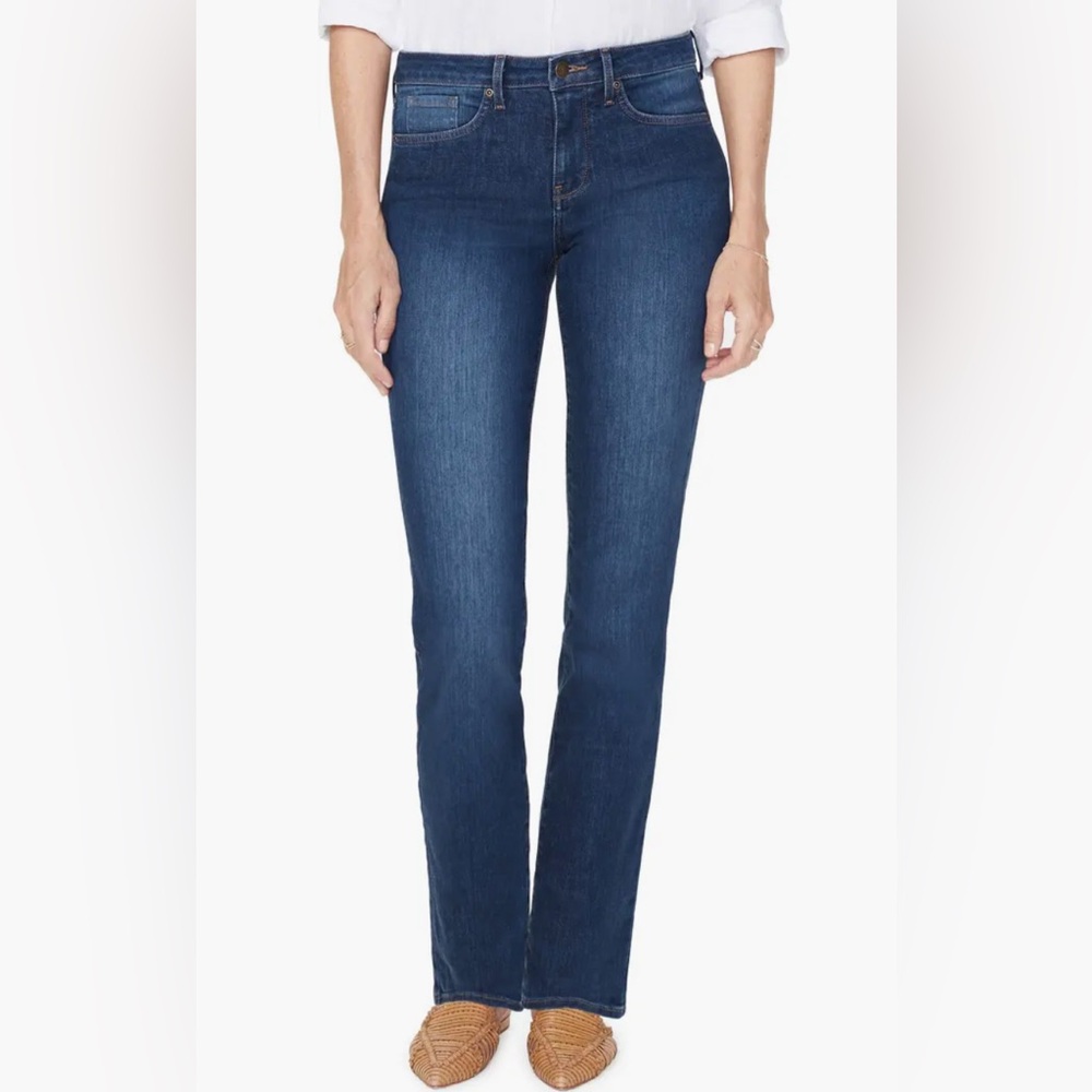 NYDJ Rhinestone Embellished Blue Denim Jeans size 12P